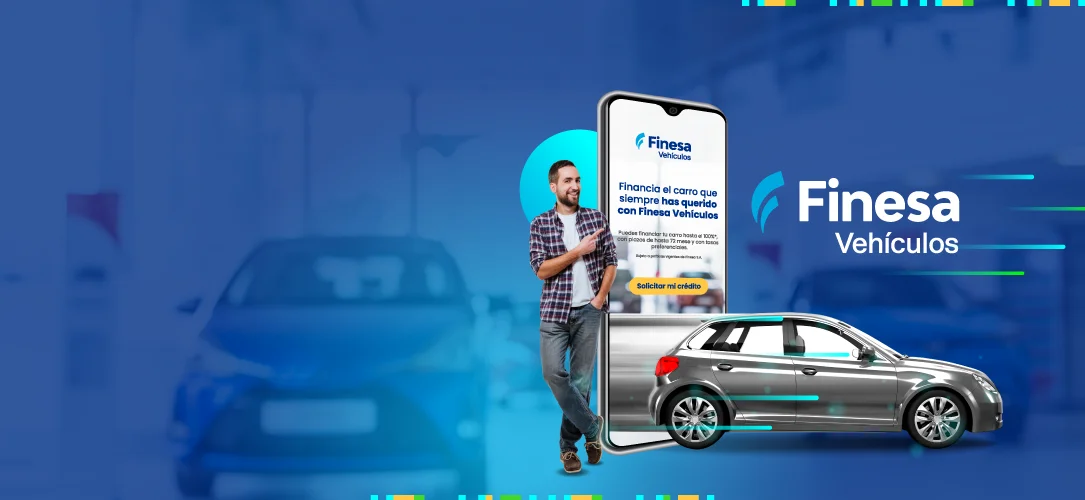 Banner home Finesa - Formulario virtual credito de vehiculos